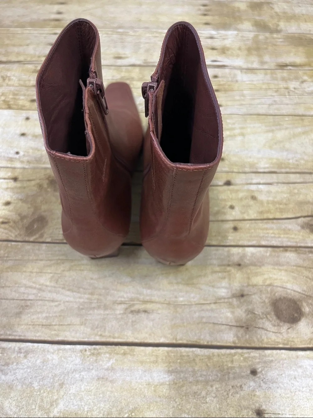 NWOT Jeffrey Campbell Women's Brown Leather Ankle Boots size 8.5
